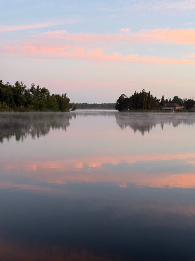 Early morning on a Kawartha lake